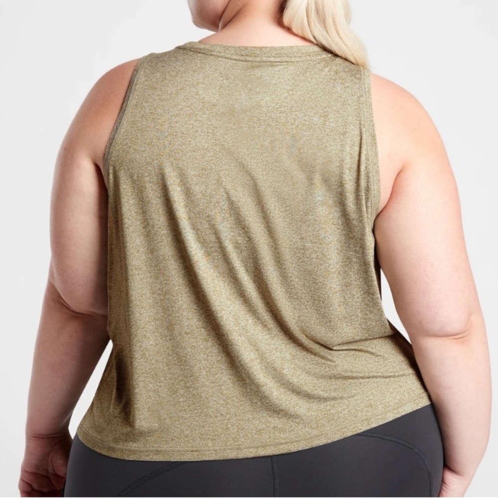 Athleta uptempo tank shadow olive green - Picture 2 of 6
